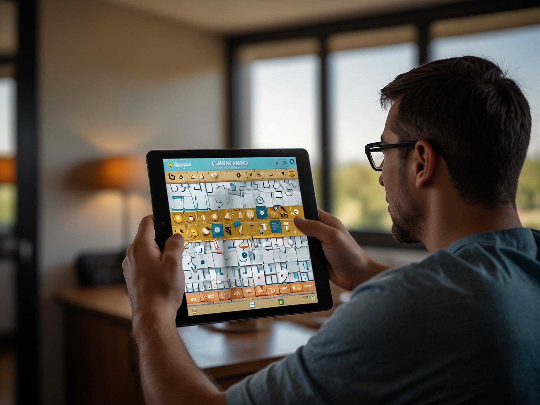 User browsing Plinko on tablet