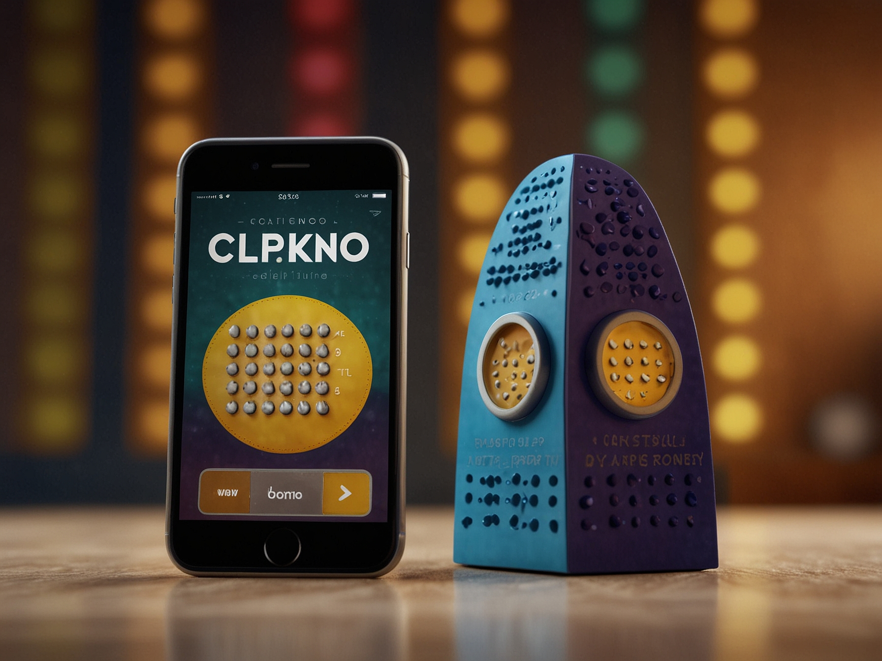 Plinko mobile app shown on a phone